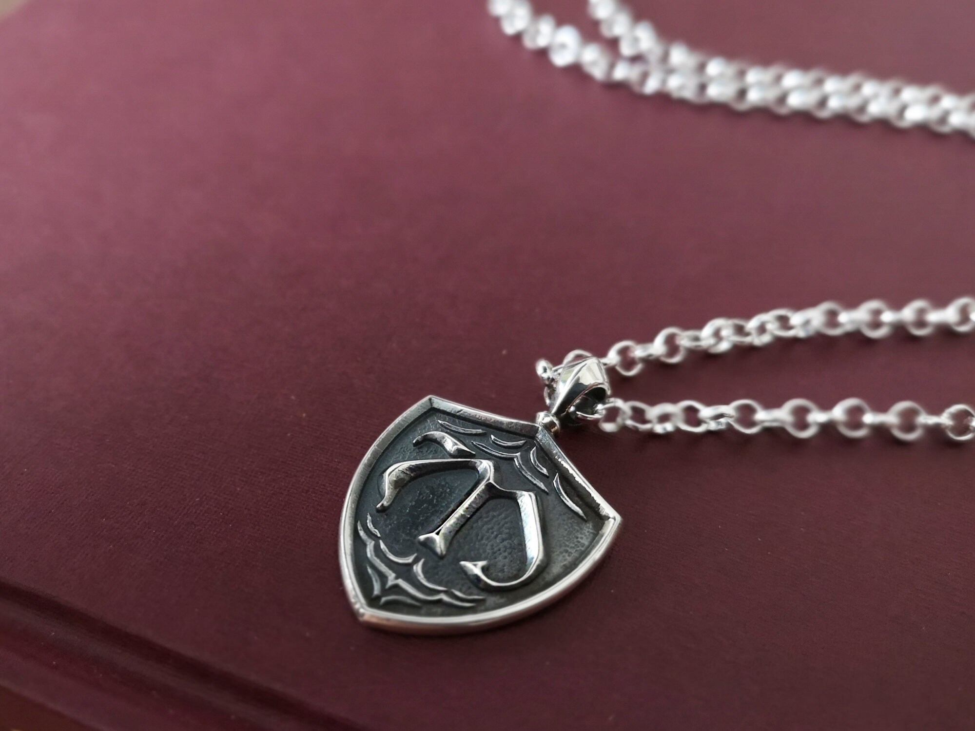 Hope Mikaelson Sterling Silver Necklace Crest Pendant Jewelry Etsy Canada