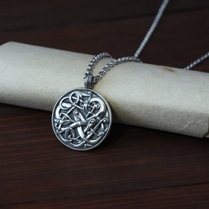 Viking Norse Urnes Dragon Pendant Necklace - Etsy