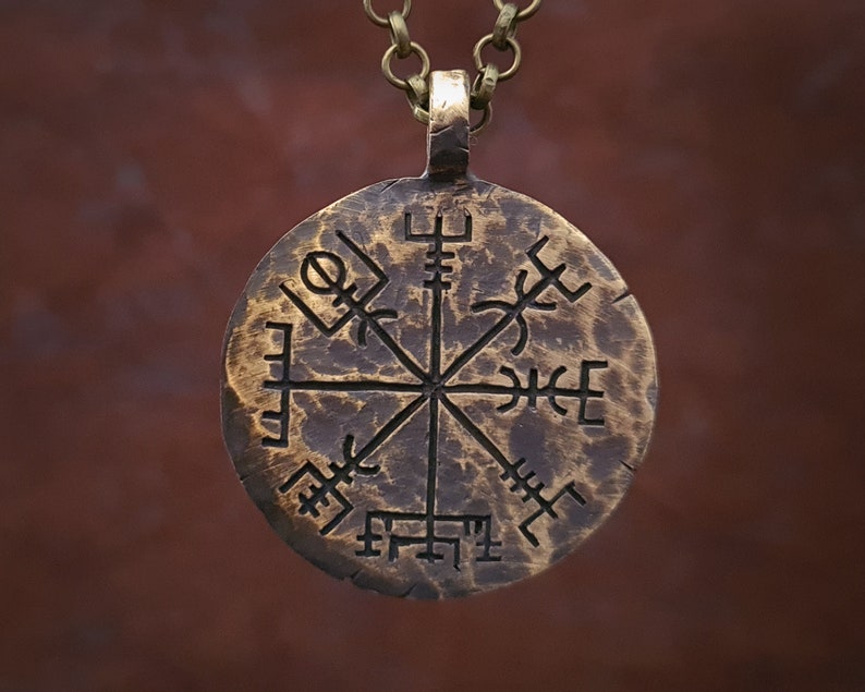 Vegvisir Necklace Viking Compass Traveler's Protective Pendant With Chain Viking Jewelry for Protection and Guidance image 10