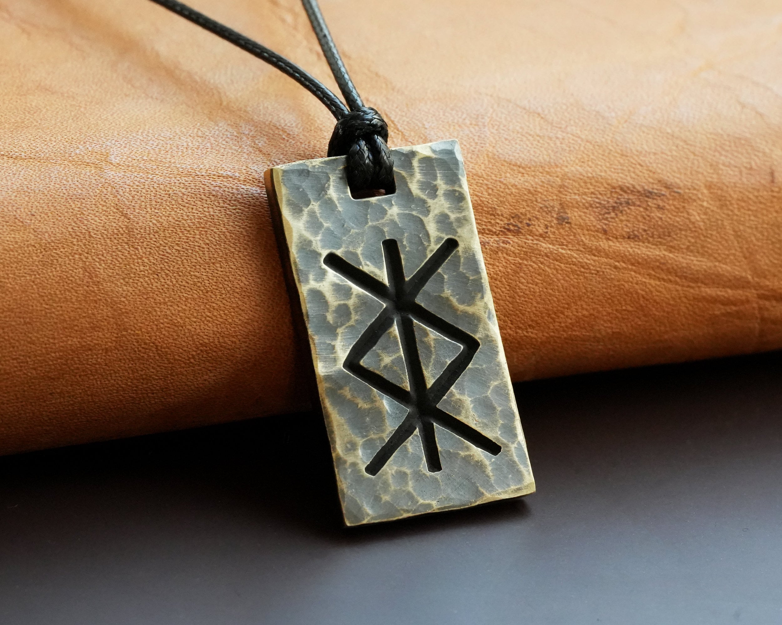 Bind Rune Protection Necklace Viking Elder Futhark Celtic Norse Jewelry ...