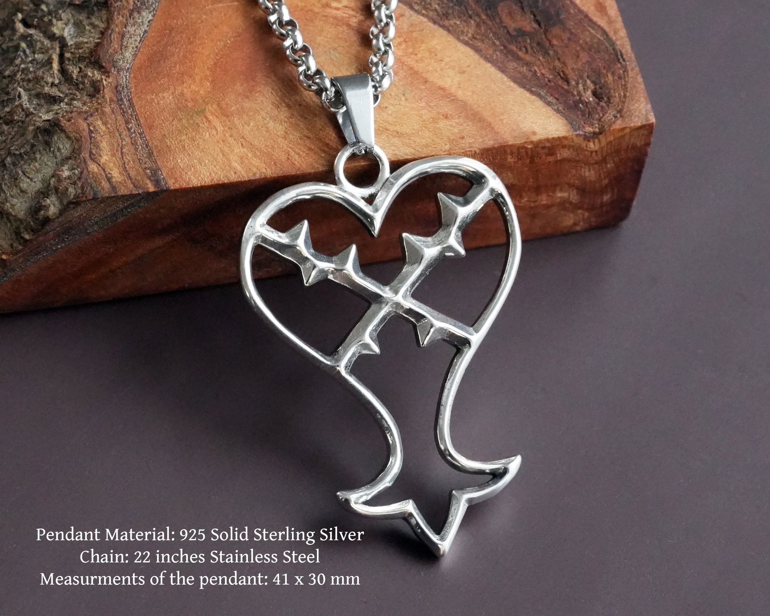 Roxas Cross Necklace | Kingdom Hearts | Gift Jewelry