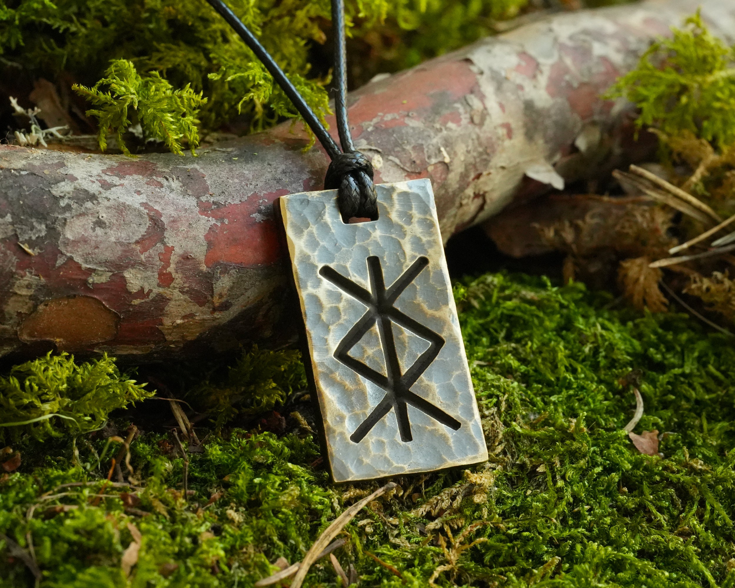 Bind Rune Protection Necklace Viking Elder Futhark Celtic Norse Jewelry ...