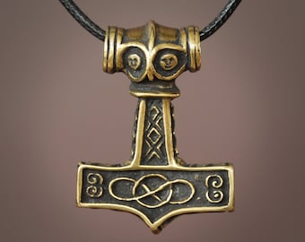 Odeshog Thorshammer Mjölnir – Amuletthalskette, Wikinger Replik