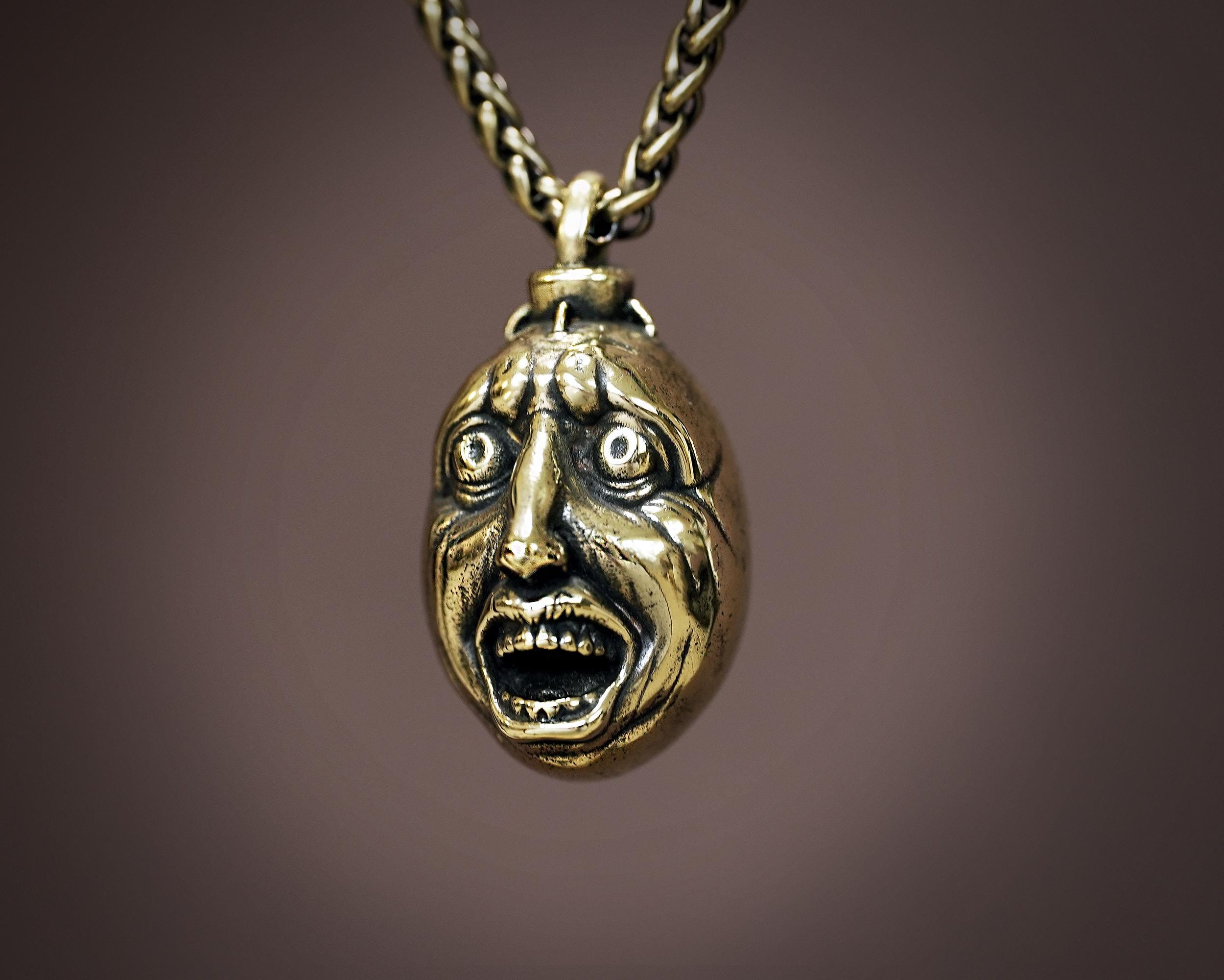 ベルセルク ベヘリットネックレス：ハンドメイド真鍮アニメペンダント