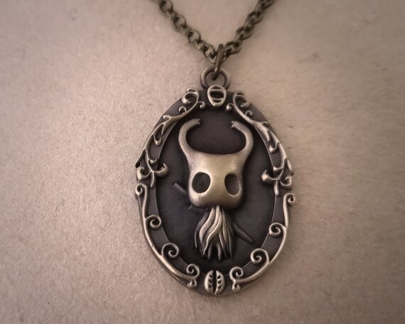 Brass Hollow Knight Pendant Necklace 