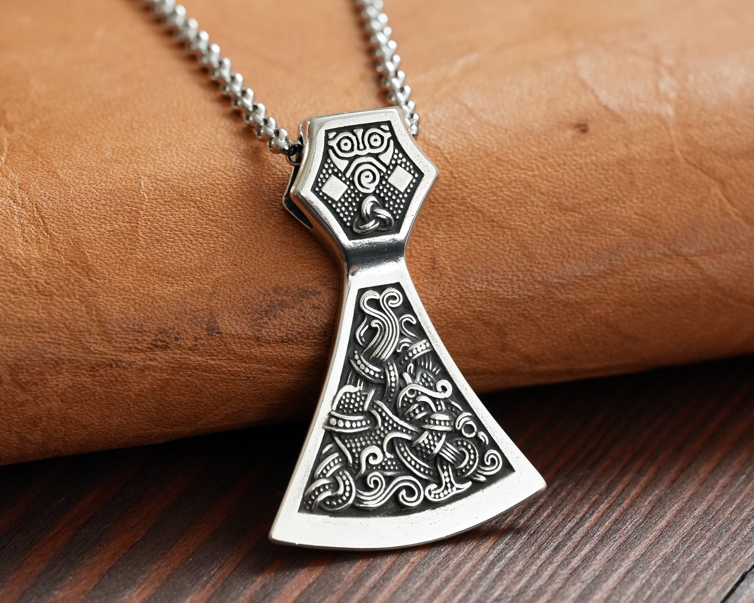 Talisa Men's Axe Pendant Necklace