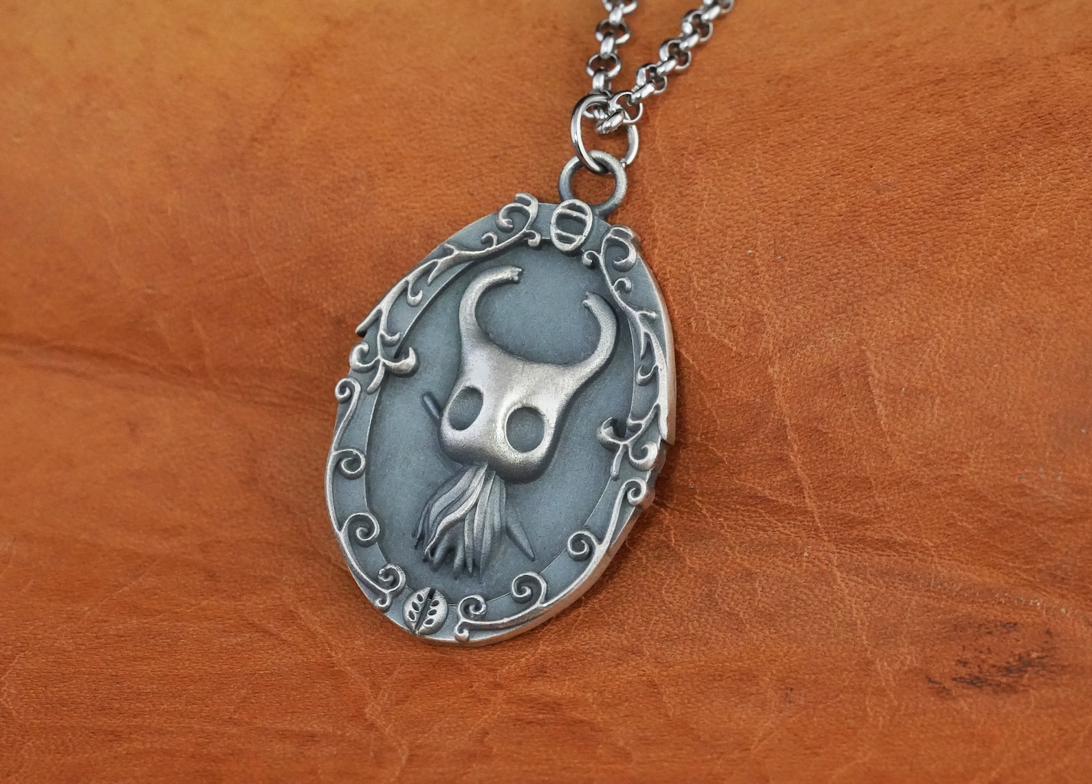 Brass Hollow Knight Pendant Necklace Charm Jewelry Charm Etsy