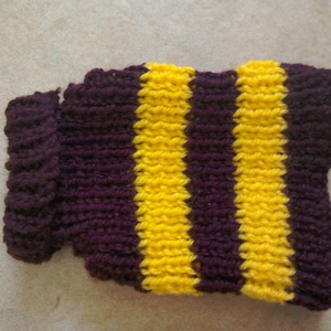 Dog Sweater, Yellow Maroon Sweater, Pet Clothing, Chihuahua clothing, Teacup Puppy Sweaters,  Tiny Dog Jumpers, Hamster Clothes, Dog Sweater