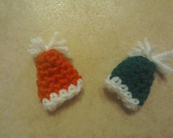 Crochet Christmas Pet Hat: Santa or Elf Costume for Small Pets