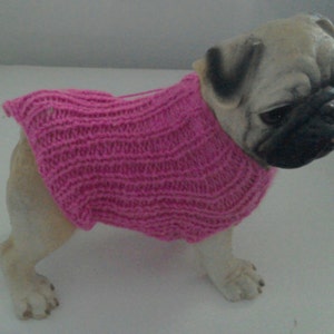 Dog Sweater Hot Pink, Dog Jumper, Hamster Clothes, Guinea Pig Clothes, Puppy Sweater, Pet Clothing, Rabbit Clothes, Pet Clothing, Cat Toys