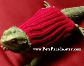 Bearded Dragon Sweaters, Hamster Clothes,  Hamster Sweater, Guinea Pig Clothes, Beardie Clothing, Hamster, Rabbit, Pet Clothing