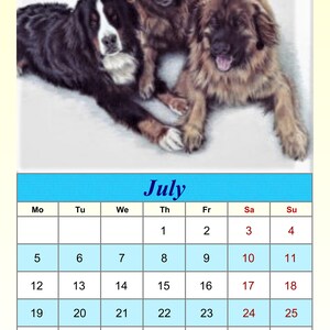 NEW 2021 LEONBERGER Dog yesteryear calendar freepost inland | Etsy