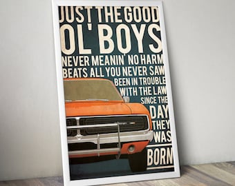 The Dukes of Hazzard poster, The Dukes Of Hazzard print, Gift For Him, Gift, Movie Poster, Sale, Black Friday, Cyber Monday, Christmas