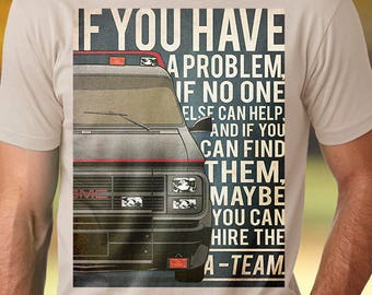 A-Team t-shirt men GMC Vandura tshirt Car tshirt A-Team tshirt GMC t-shirt A-Team t shirt GMC Vandura tee