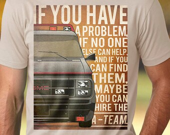 A-Team t-shirt men A-team tshirt GMC Vandura tshirt Car tshirt A-Team tshirt GMC t-shirt A-Team t shirt GMC Vandura tee