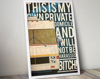 Breaking Bad Poster, Breaking Bad RV Poster, Geschenk, Geschenk für Ihn, Film Poster, Film Druck, Weihnachten, Black Friday, Poster Sale, Print Sale