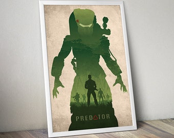 movie posters alternative Predator movie poster alternative movie poster classic movie poster Predator poster Film poster 80s movie poster 80s movie Gift For Him
