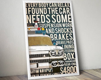Ghostbusters, Filmposter im Auto, alternativer Kunstdruck