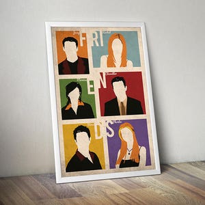 Friends TV Show Poster Friends movie poster New York City Print Brooklyn New York Gift For Her Gift For Him Gift Movie Poster Sale image 1