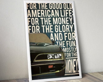 Smokey And The Bandit Poster, Smokey And The Bandit Druck, Geschenk, Geschenk für Ihn, Black Friday, Cyber Monday, Film Poster, Film Druck, Sale