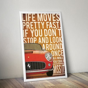 Ferris Bueller&#39;s Day Off poster, Ferris Bueller&#39;s Day Off print, Gift For Him, Gift Movie Poster, Movie Print, Sale, Christmas, Black Friday
