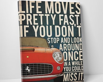 Ferris Bueller's Day Off Poster, Canvas, Ferris Bueller's Day Off Print, Ferris Bueller poster, Sale, Black Friday, Christmas, Cyber Monday
