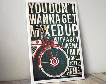 Pee Wee's Big Adventure Filmplakat, Pee Wee's Big Adventure Print, Pee Wee Herman Poster, Pee Wee Herman Print, Filmposter, Movie Print