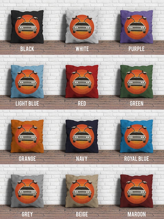 Back to the Future Pillow, Throw Pillow, Home Decoration, Pillow