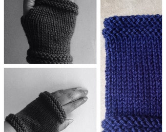 Fingerless Gloves-Knitted Pattern Advanced Beginner