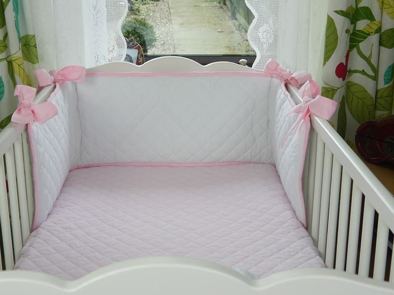 Fitted Crib Sheet Quilted Crib Bedding Cot Bedding Etsy