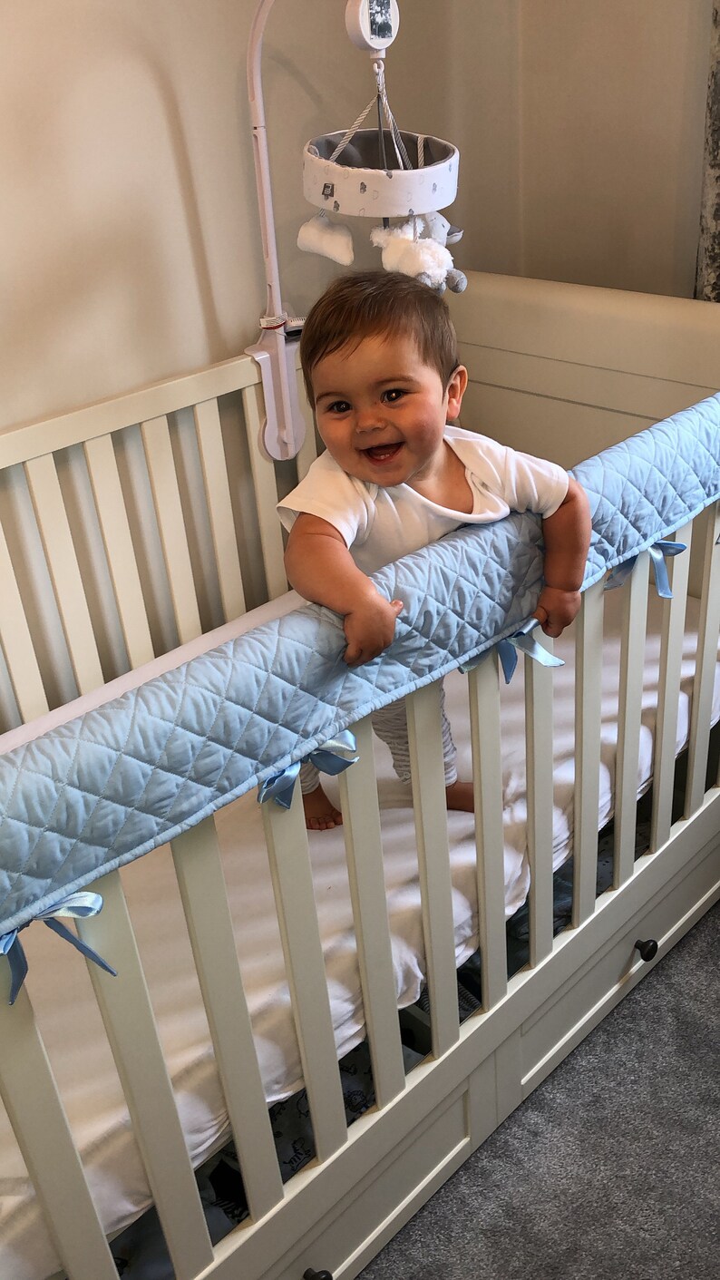 Long And Mini Baby Boy Crib Rail Covers With Free Uk Shipping Etsy