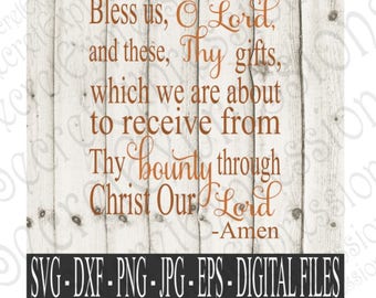 bless us o lord svg etsy