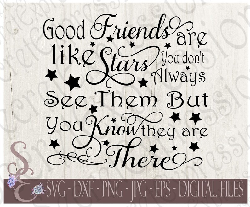 Free Free Friends Are Like Stars Svg 720 SVG PNG EPS DXF File
