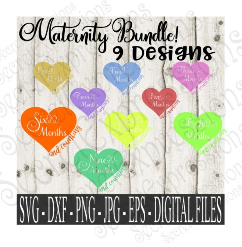 Download Pregnancy Bundle Nine Months & Counting Svg Pregnancy Svg ...