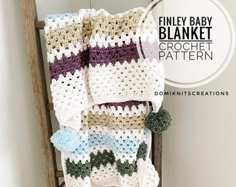 Finley Babydecke Häkelanleitung | Decke Muster | Babydecke Muster | Häkeldecke Muster | Häkeldecke Muster