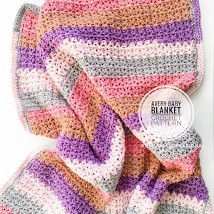 Avery Baby Blanket Crochet Pattern | Blanket Pattern | Baby Blanket Pattern | Crochet Blanket Pattern | Crochet Blankie Pattern