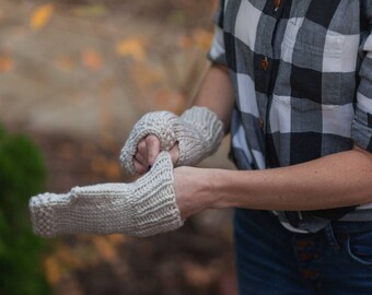 Knit Fingerless Gloves Wrist Warmers