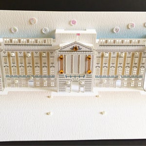 Joyeux anniversaire/Palais de Buckingham/Mariage royal/Fiançailles royales/Fête des pères/Fête des mères/Pour lui pour elle/Célébration /Carte pop-up 3D image 5