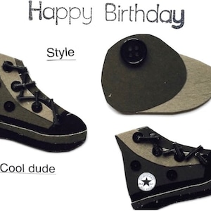 Geburtstag Junge/ Mann/ Papa/ Vater/ Kind/Für Ihn/Onkel/Bestfriend/Cool Dude/Buddy/Sohn/3D Handgemachte Karte