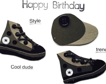 Birthday Boy/ Male/ Dad/ Father/ Child/For Him /Uncle/ Bestfriend/ Cool Dude/ Buddy/Son/ 3D Handmade Card