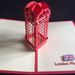 Joyeux anniversaire/Fête des pères/Nouvel emploi/Bonne chance/Pour lui/Elle/Étudiant/Photographe/Vacances/Touriste/Fête des mères/Boîte téléphonique britannique Carte pop-up