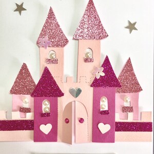Gelukkige verjaardag / vrolijk kerstfeest / kinderverjaardag / gewoon om te zeggen / prinses / prins / viering / word snel beter / kasteel handgemaakte kaart