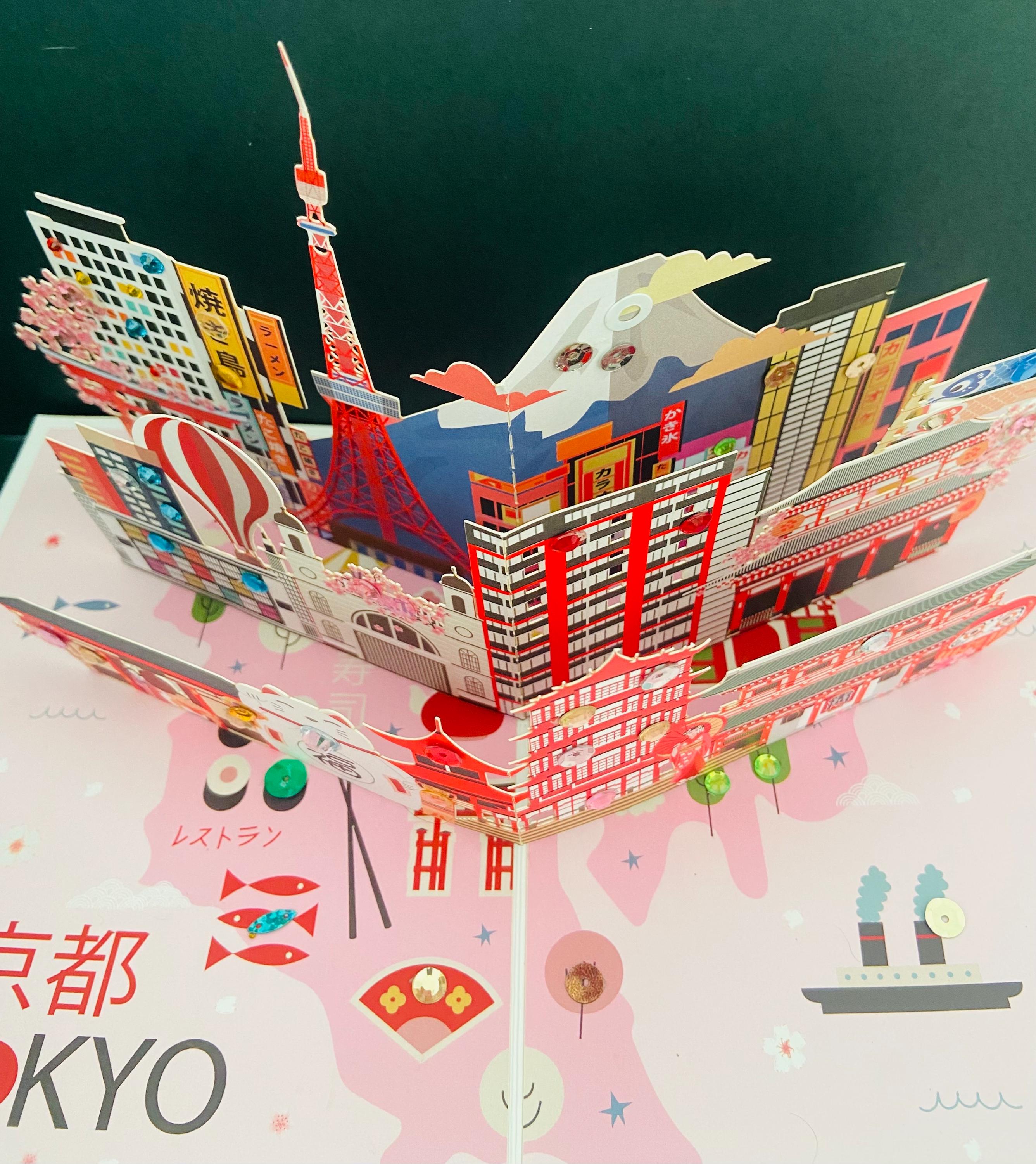 Handmade Japan Pop up Card, Travel Celebration Card - Etsy Australia
