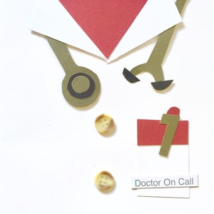 Merci/ Nouvel emploi/ Docteur/ Médecin Stagiaire Infirmière/ NHS/ Soignant/ Rainbow / Carte 3D Handmade