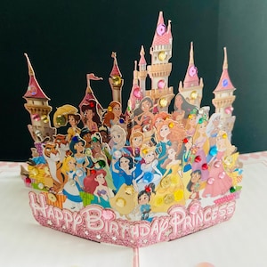 Fijne verjaardag/Disney/voor haar/Viering/Gefeliciteerd/Moederdag/Prinses/Gewoon om te zeggen/Disney Princess-pop-upkaart