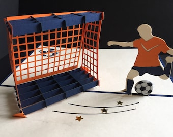 Happy Birthday/Fathers Day/For Him/ Celebration/Congratulations/Student /Get Well Soon/Footballer/Prince/3D Pop Up Football Card