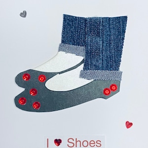 Happy Birthday / Fashion Student / Valentines / Get Well Soon / Bestfriend / Thinking Of You / Mothers Day / 3D Pop Up Handgemaakte Fashion shoeaholic Card