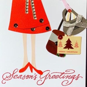 Merry Christmas / Seasons Groeten / xmas / Gifts / Presents / Happy Holidays / 3D Pop Up Christmas I Love Xmas Shopping Handgemaakte Kaart