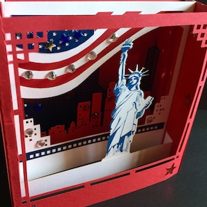 Happy Birthday/engagement/Just To Say/Get well Soon/Celebration/For Him For Her/Congratulations/Mothers Day/Valentines New York Pop Up Card