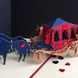 Buon Compleanno/Capodanno/Bambini/Principessa/Celebrazione/Congratulazioni/Guarisci presto/San Valentino/Festa della Mamma/Cartolina pop-up per carrozza